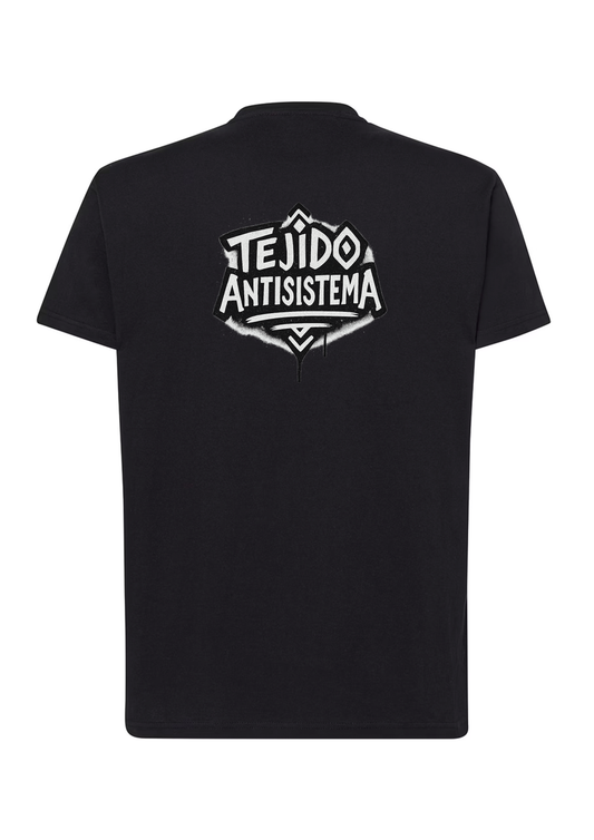 Camiseta de manga corta negra (Sin bandera)