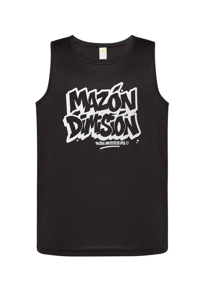 Camiseta de tirantes negra "Mazón Dimisión"