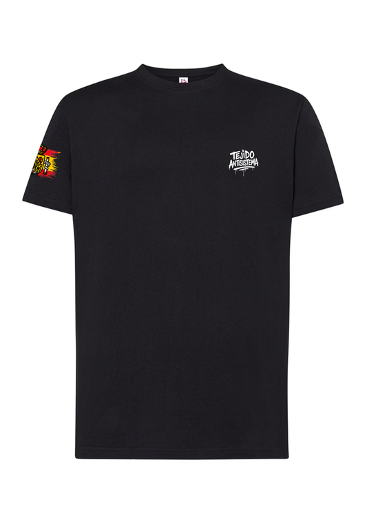 Camiseta de manga corta negra (Con bandera)