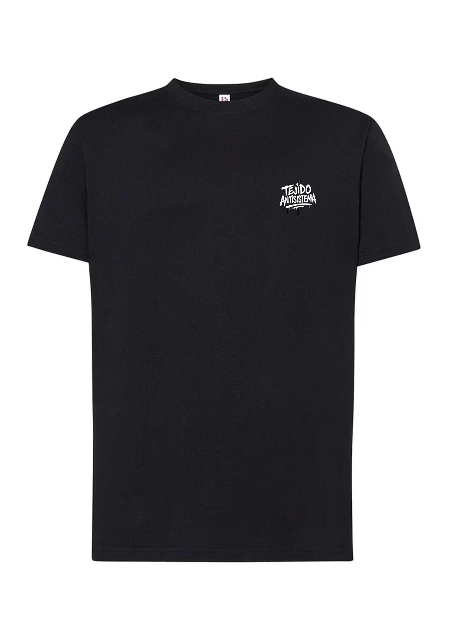 Camiseta de manga corta negra (Sin bandera)