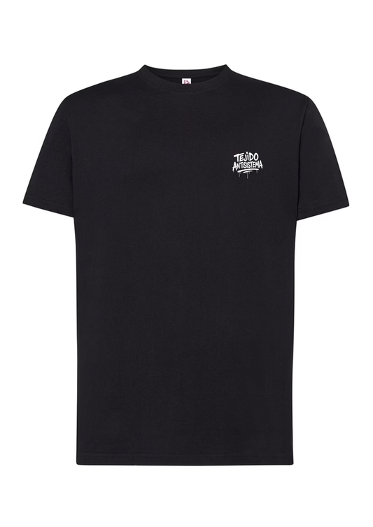 Camiseta de manga corta negra (Sin bandera)