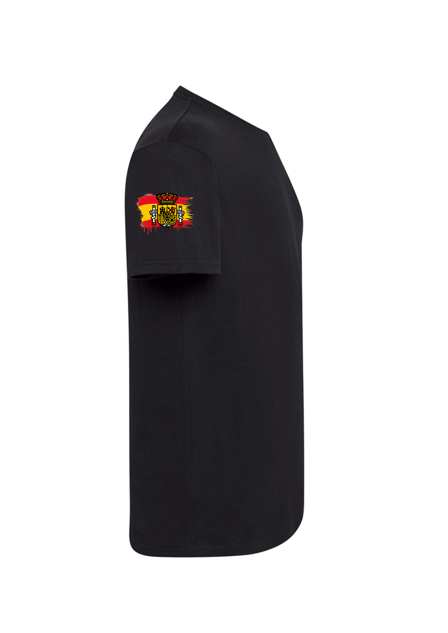 Camiseta de manga corta negra (Con bandera)