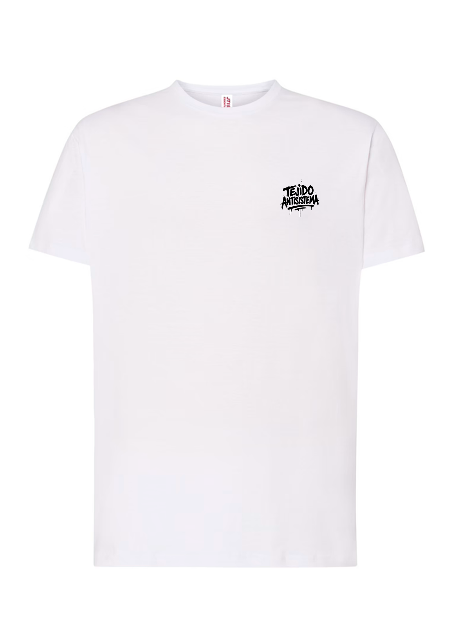 Camiseta de manga corta blanca (Sin Bandera)