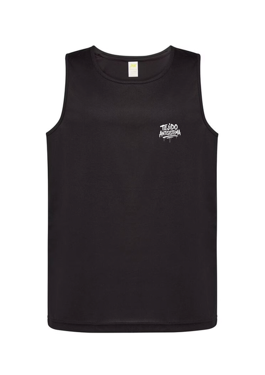 Camiseta de tirantes negra