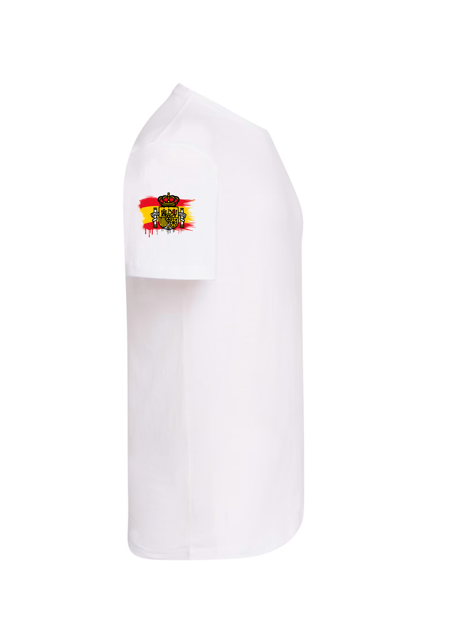 Camiseta de manga corta blanca (Con bandera)